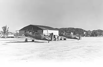 Vue de l'avion.