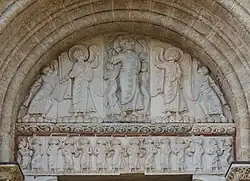 Tympan de la porte Miègeville de la basilique Saint-Sernin, Toulouse.