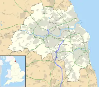 (Voir situation sur carte : Tyne and Wear)