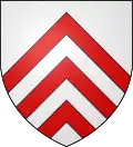 d'argent à 3 chevrons de gueules