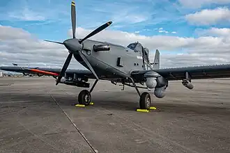 Vue de l'avion.