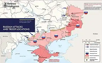 Situation au 28 septembre 2022