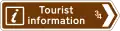 Direction et distance à un point ou centre d'information touristique