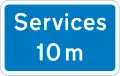 Distance jusqu'à la prochaine aire de service
