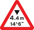 Signalisation avancée d'une limitation de hauteur