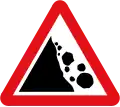 Risque de chutes de pierres