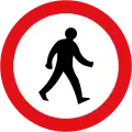 Piétons interdits