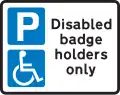 Aire de stationnement pour handicapés