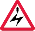 Passage avec câbles de haute tension