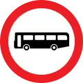 Interdit aux transports en commun