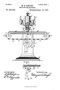 Machine pour découper les semelles, 1890