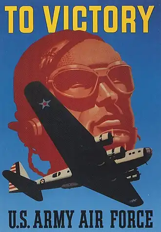 Affiche de recrutement des USAAF représentant un B-17 Flying Fortress.