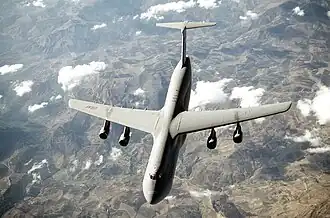 Vue de l'avion.