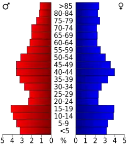 Pyramide des âges.