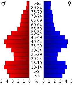 Pyramide des âges.