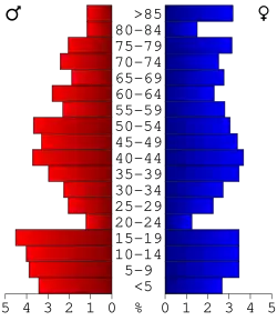 Pyramide des âges.