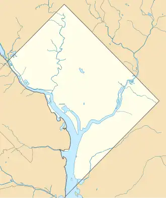 Voir sur la carte topographique du Washington, D.C.