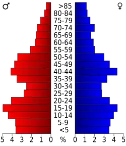Pyramide des âges.