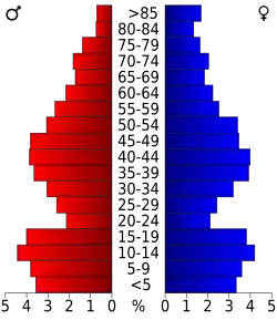 Pyramide des âges.