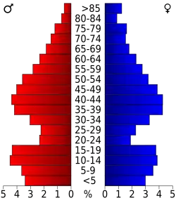 Pyramide des âges.