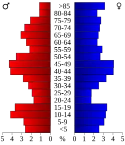 Pyramide des âges.