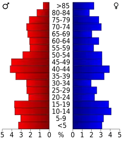 Pyramide des âges.