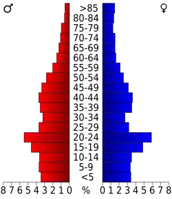 Pyramide des âges.