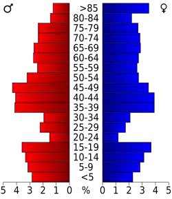 Pyramide des âges.