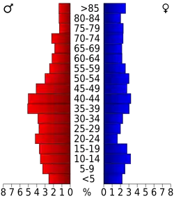 Pyramide des âges.