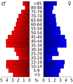 Pyramide des âges.