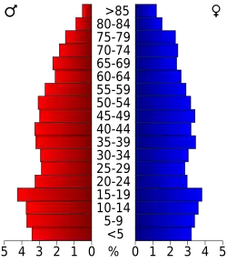Pyramide des âges.