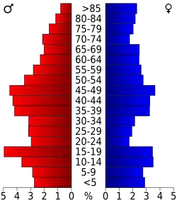 Pyramide des âges.