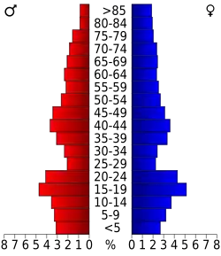 Pyramide des âges.