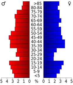 Pyramide des âges.