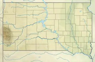 Voir sur la carte topographique du Dakota du Sud