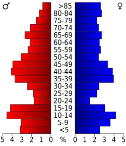 Pyramide des âges.