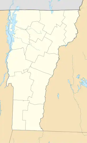 voir sur la carte du Vermont