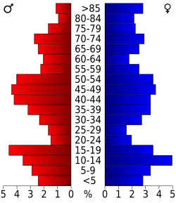 Pyramide des âges.