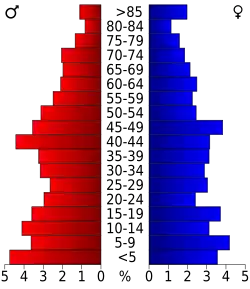 Pyramide des âges.
