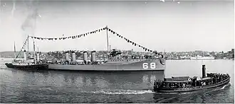 illustration de USS Shaw (DD-68)