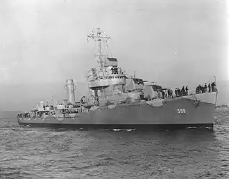illustration de USS Barton (DD-599)