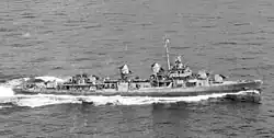Photographie en noir et blanc du Cogswell à la fin de la Seconde Guerre mondiale.