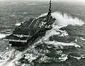 L'Essex par forte mer, en janvier 1960