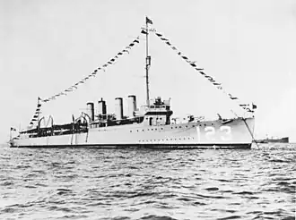 illustration de USS Gamble (DD-123)