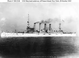 illustration de USS Maryland (ACR-8)