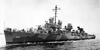 illustration de USS Radford (DD-446)