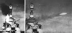 Lancement du RUR-4 depuis le USS&nbsp;Wilkinson&nbsp;(DL-5), 1956.