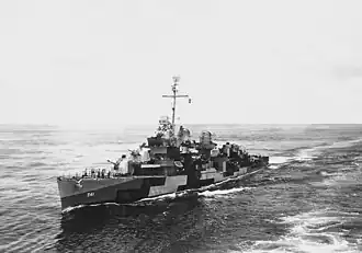 illustration de USS Yarnall (DD-541)