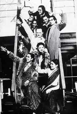 La Compagnie de danse et de musique hindoue Uday Shankar, vers 1935-1937.