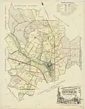Plan cadastral de Sœtrich au début du XXe siècle.